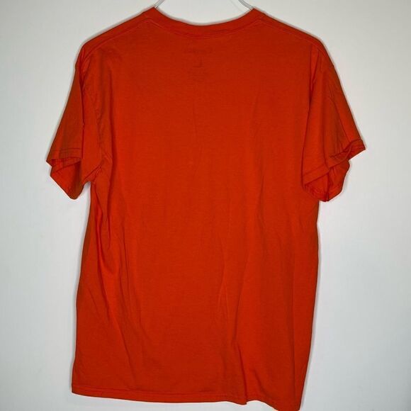 Carrots Bright Orange Short Sleeve 100% Cotton T-Shirt in Size Large with Logo - Picture 3 of 5